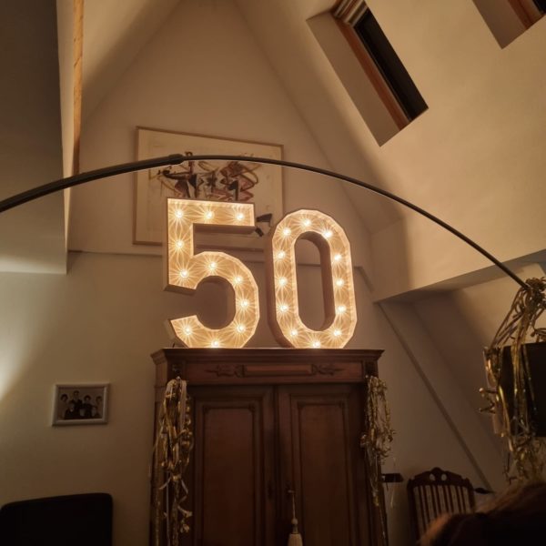 50 jaar huwelijk lichtcijfers