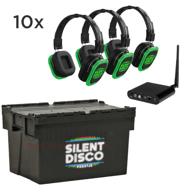 Silent Disco set 10 personen