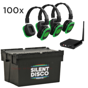 silent disco set 100 personen